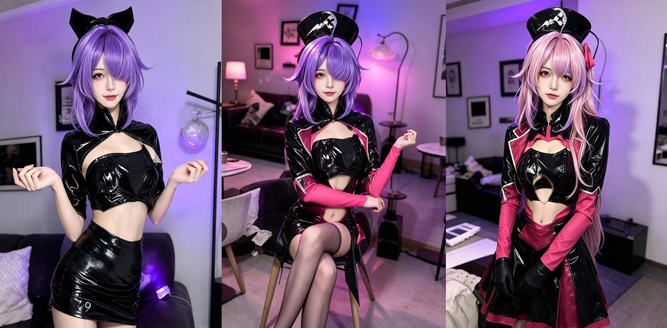 抖音Coser网红 薇薇Yuki 付费福利 两套制服淫语挑逗 完美诠释雌小鬼！