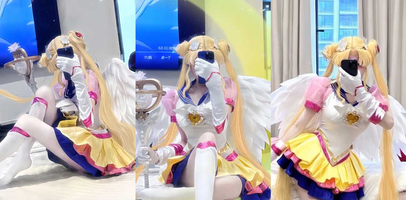二次元女神 沐沐baby COS美少女战士 手举阳具猛怼蜜穴高速抽插 全程浪叫呻吟直达高潮