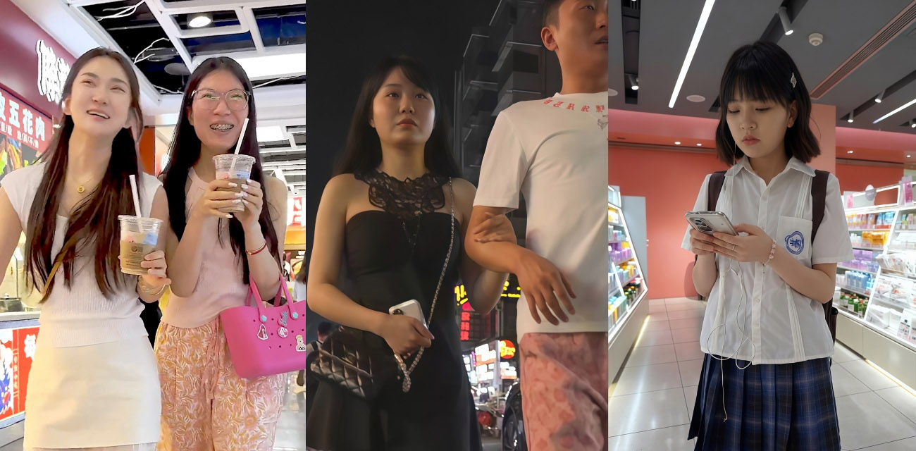 顶点大师 抄底街拍 JK制服小学妹逛美妆店 清纯侧脸裙底低角偷拍 毫不知情！