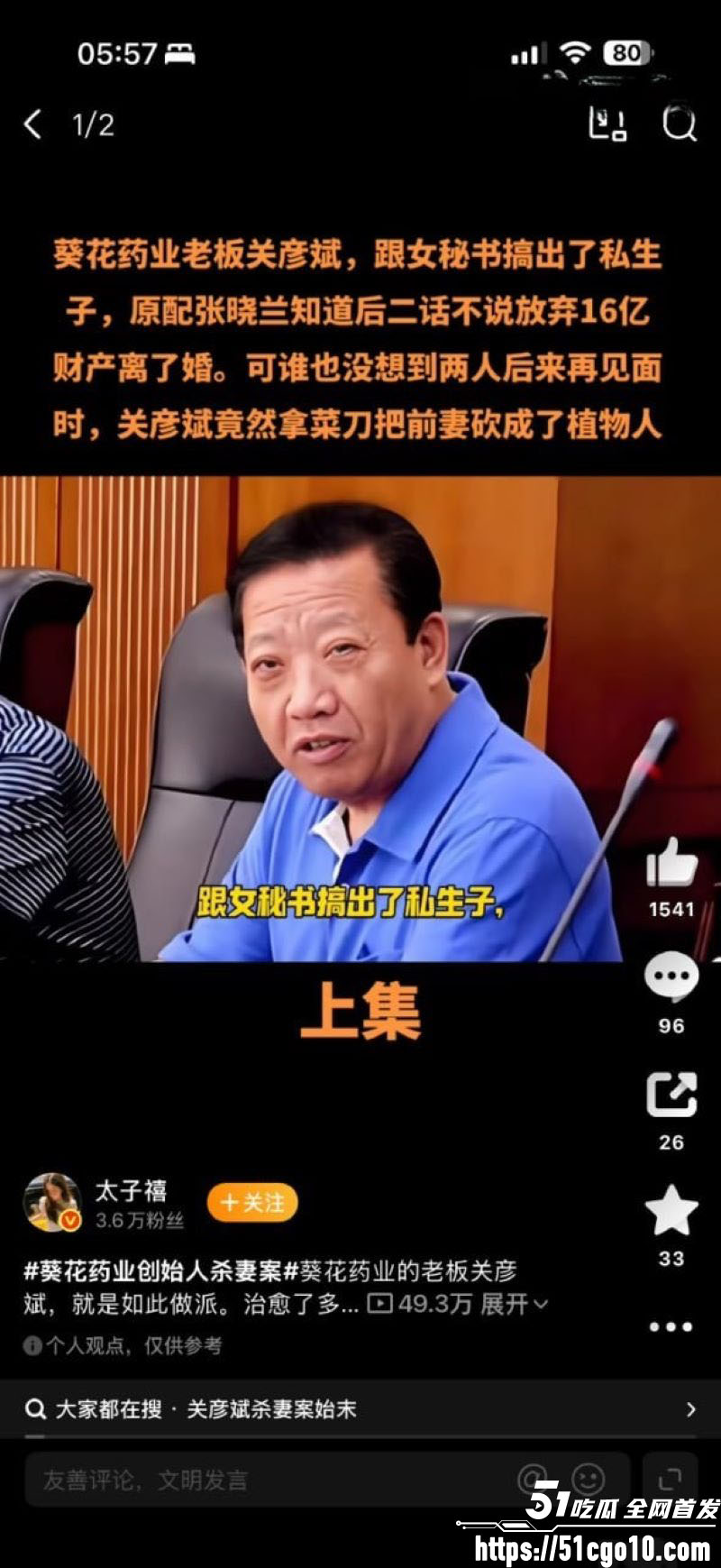 葵花药业关彦斌杀妻案 5 葵花药业关彦斌杀妻案 5