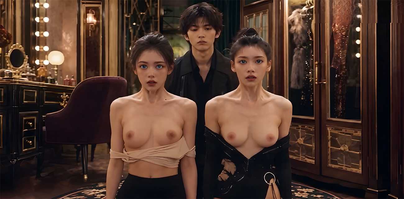 AI成人短剧 芭蕾世家的乱伦晚宴 第1集 男主调教双女 乳夹相连满足性瘾!