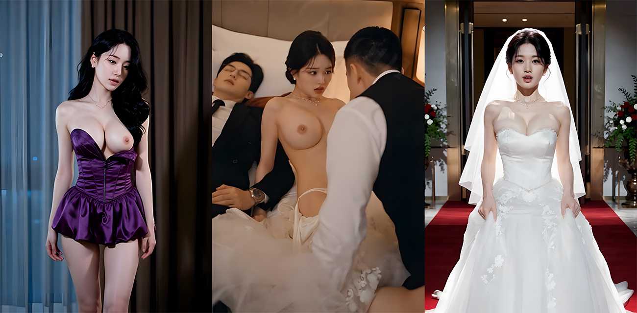 AI成人短剧 夹着精液回家的女人 1-2集 新娘在婚房被发小内射 新郎醉酒浑然不知