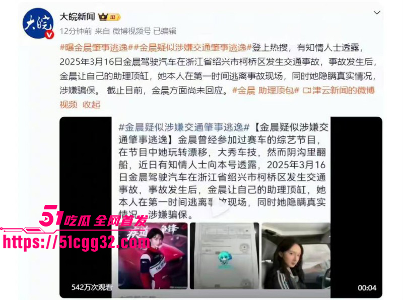 金晨被曝光肇事逃逸顶包骗保016 金晨被曝光肇事逃逸顶包骗保016