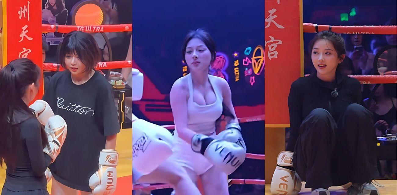 福建泉州天宫酒吧 女子萌萌拳争霸赛 奶露拖PK小程同学 更有2V2大混战 波涛汹涌观众直呼刺激！