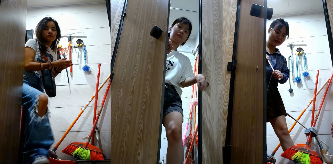 餐厅厕所偷拍系列 美女们挨个进来尿尿 蹲下撅屁股细节一点不落 拍得清清楚楚！