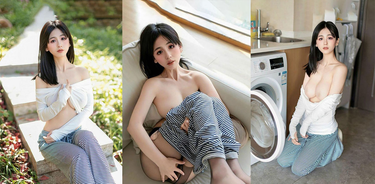 秀人网极品嫩模 奶芙乔乔 大尺度写真流出 巨乳肥臀白嫩诱人 撅臀撕袜抠穴自慰！