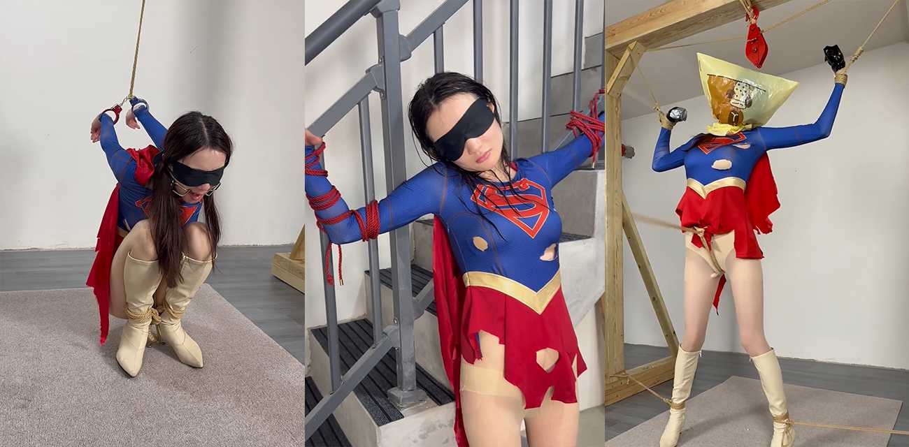 巨乳女郎 欲梦 绳艺调教系列 口撑小嘴呜咽求饶 手铐凌辱狂震嫩穴吊起湿身 极致反差绝美崩坏！