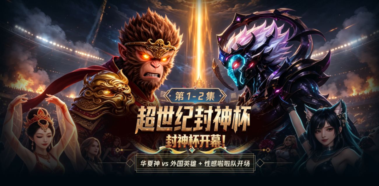 成人AI漫剧《超世纪封神杯》神明与超级英雄赛场上跨国对决 1～2集火热更新中