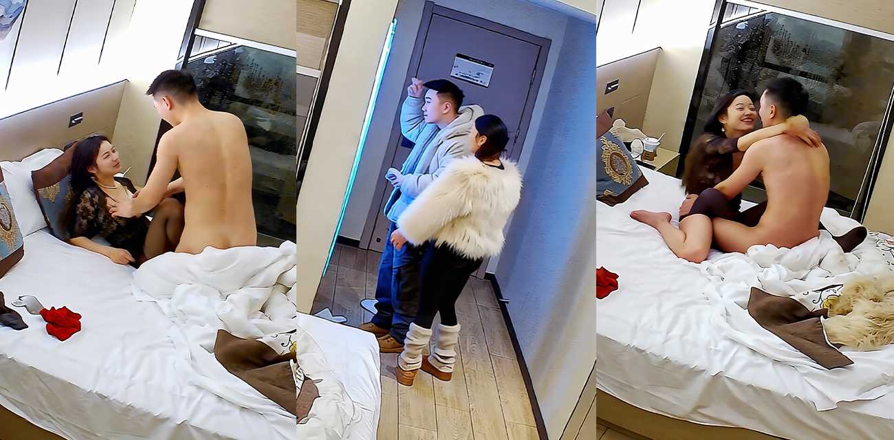 钟点房偷拍绝美少妇出轨 自带开裆黑丝取悦炮友 刚被射完又求着要 连干两炮才满足