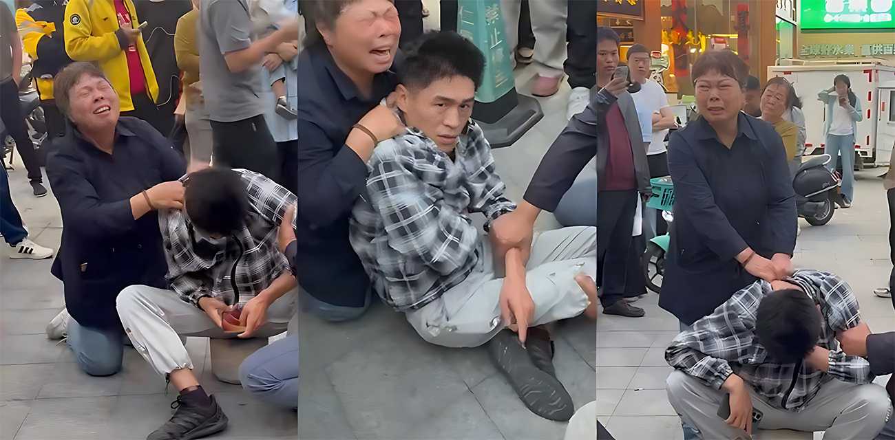 揭阳桥南 人贩子其中一名被当场抓获 奶奶哭成泪人 群众呼吁打死人渣！