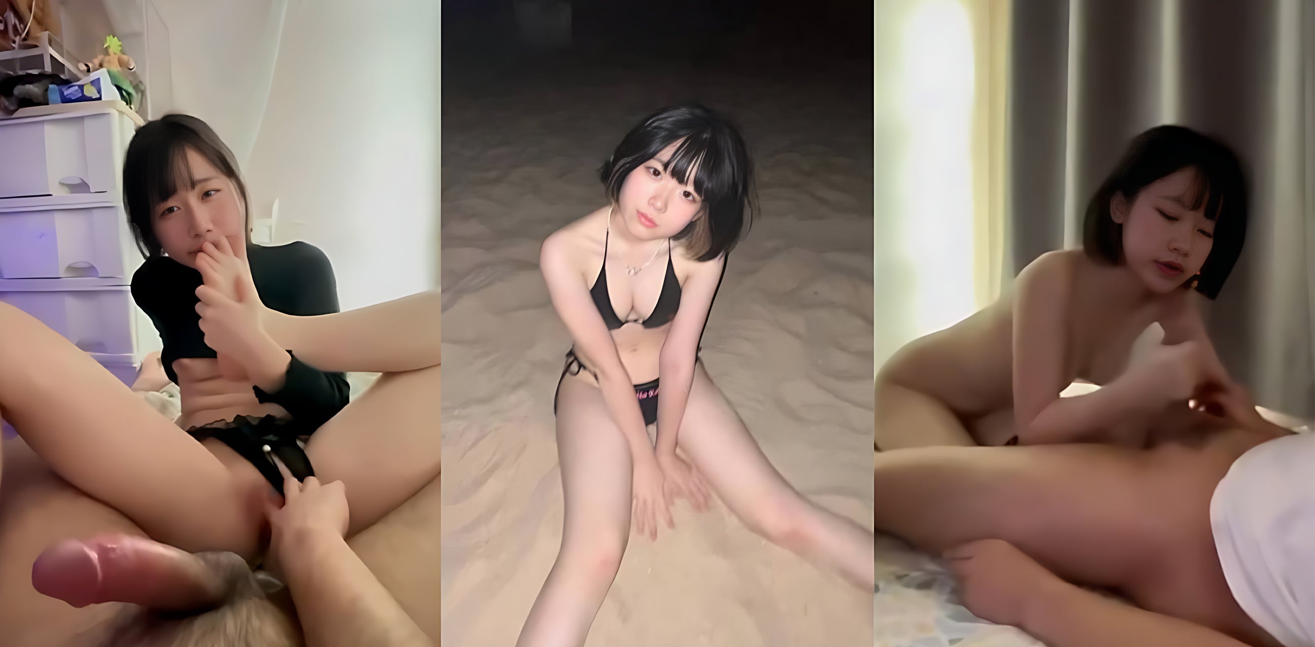 高颜值短发眼镜妹 不雅视频流出 厕所跪地深喉被口爆 女上位骑乘榨精 裸聊自慰反差感爆棚！