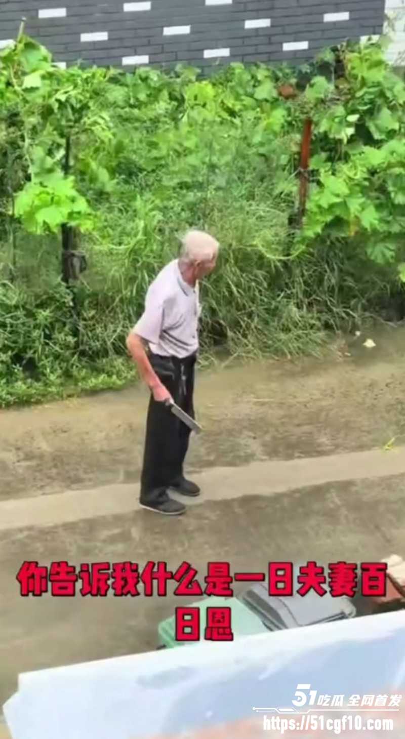 浙江老头拿刀追妻子01 浙江老头拿刀追妻子01