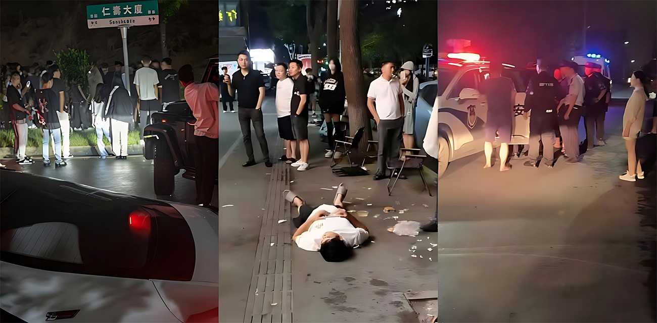 宁乡任福路百人战  两伙小年轻持械互砍驾车冲撞 场面如同古惑仔重现江湖！