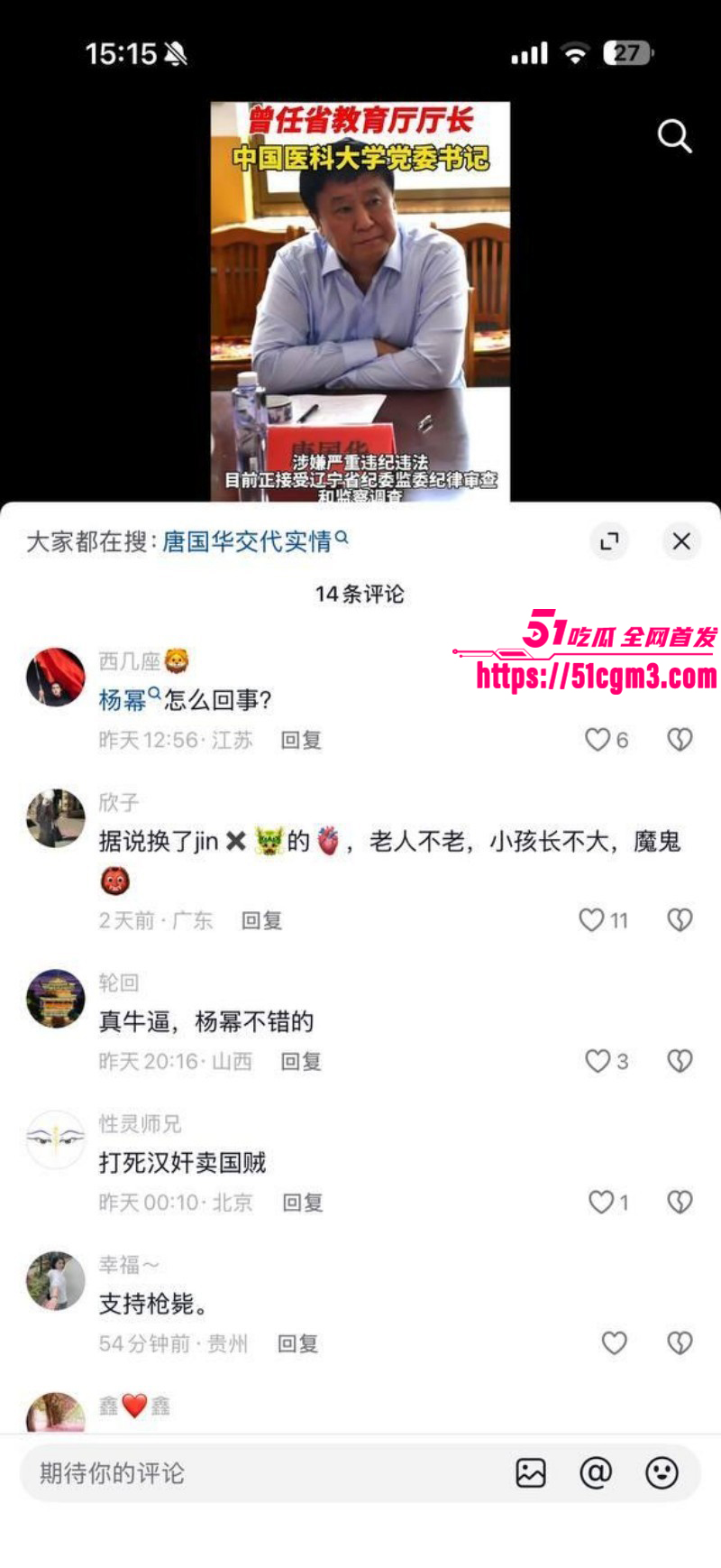 唐国华落马后自曝操过杨幂014 唐国华落马后自曝操过杨幂014