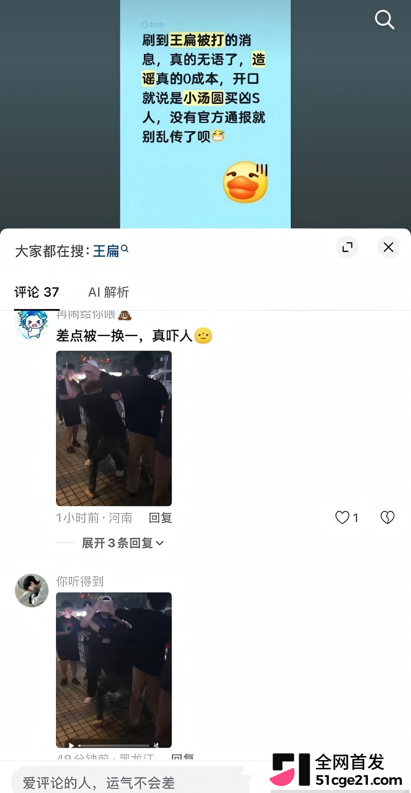 TFboys王源模仿者 王扁 摆摊卖烤串惨遭殴打15 TFboys王源模仿者 王扁 摆摊卖烤串惨遭殴打15